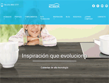 Tablet Screenshot of kober.com.mx